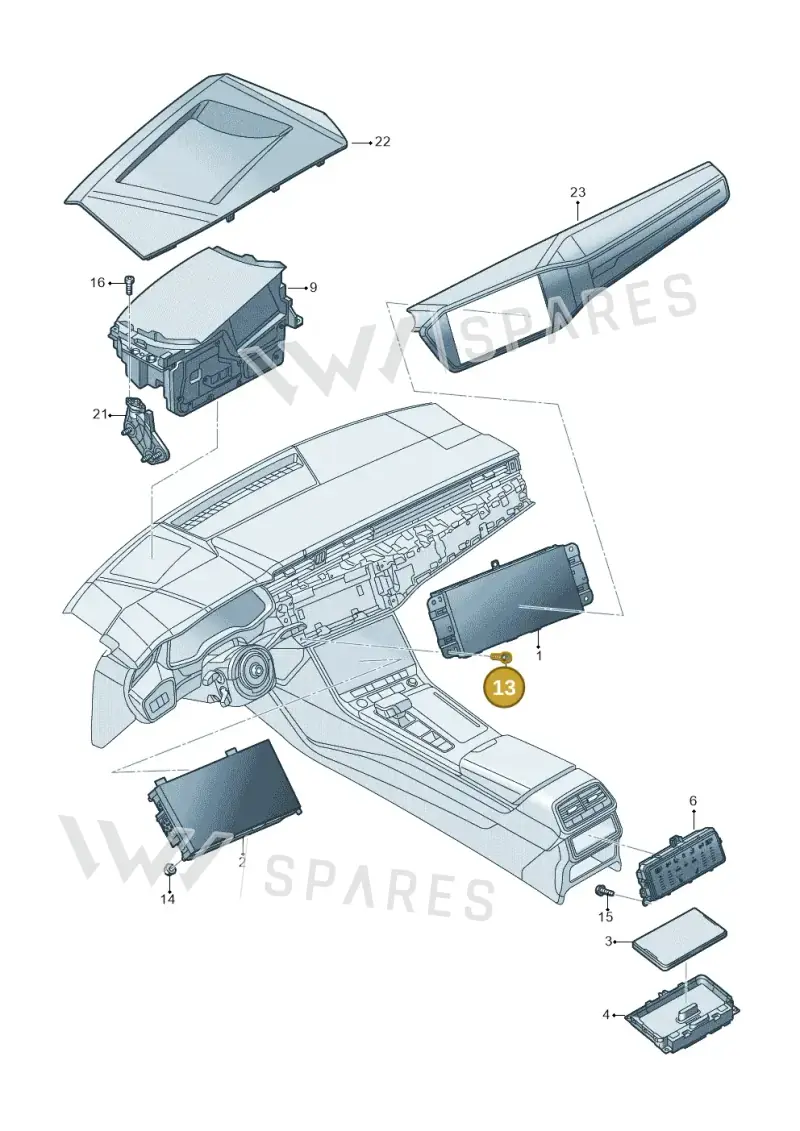 N10671702 — Audi RS6 Avant (2019-) diagram 430919000, position 13