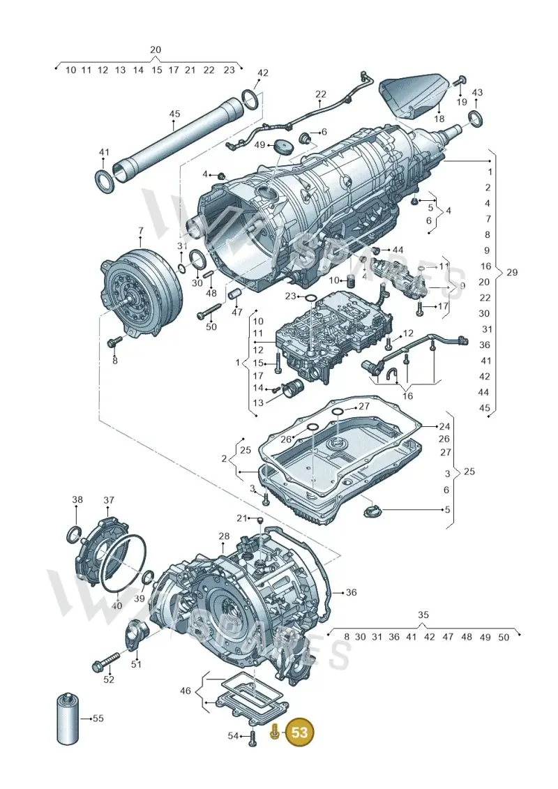 N10671702 — Audi A8L (2017-2022) diagram 859325850, position 53