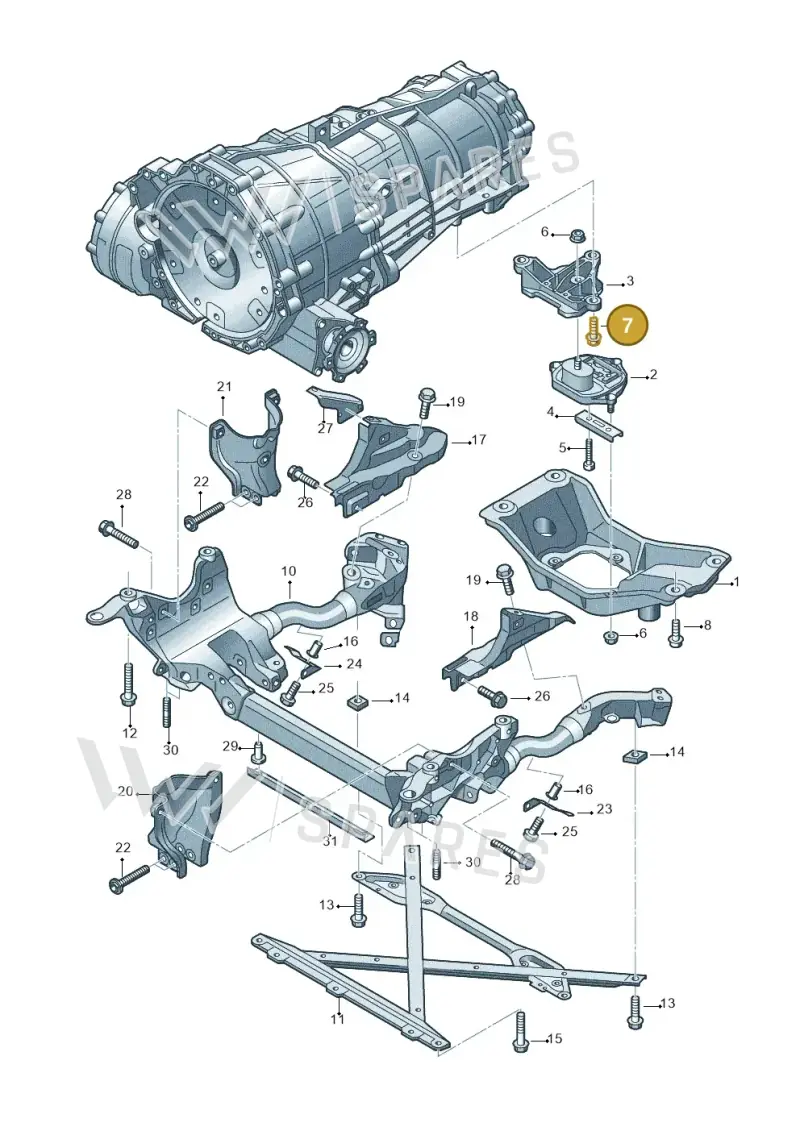 N10671801 — Audi Q5 qu. 2.0 TDI (2012-2017) diagram 724399200, position 7