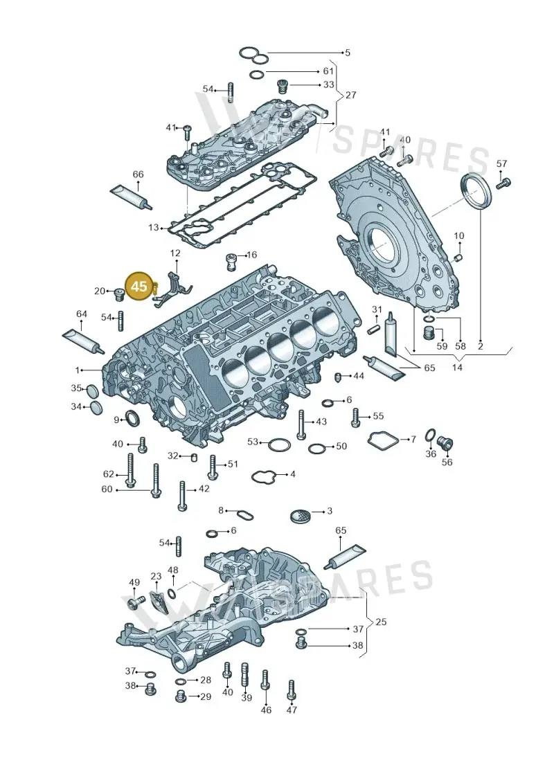N10682101 — Audi R8 Spyder (2015-2024) diagram 641103000, position 45