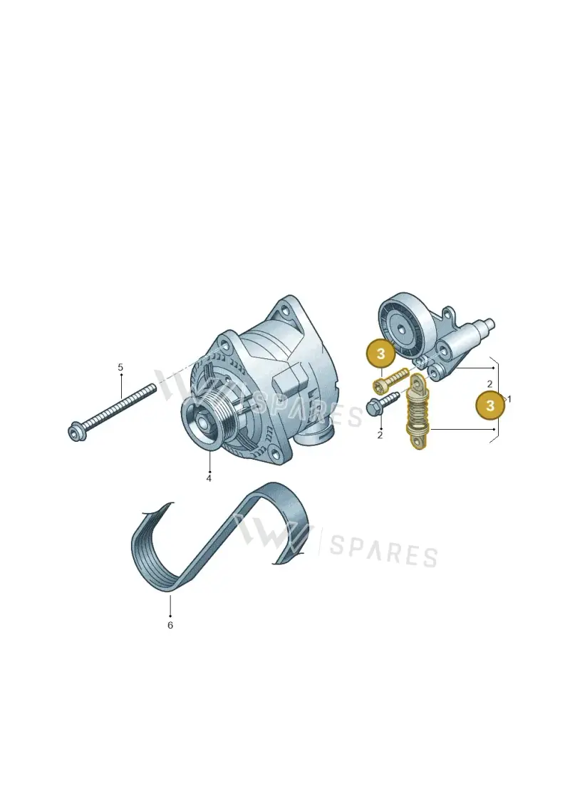 N10682801 — Audi A8L qu. 3.0 TDI (2013-2018) diagram 696903500, position 3