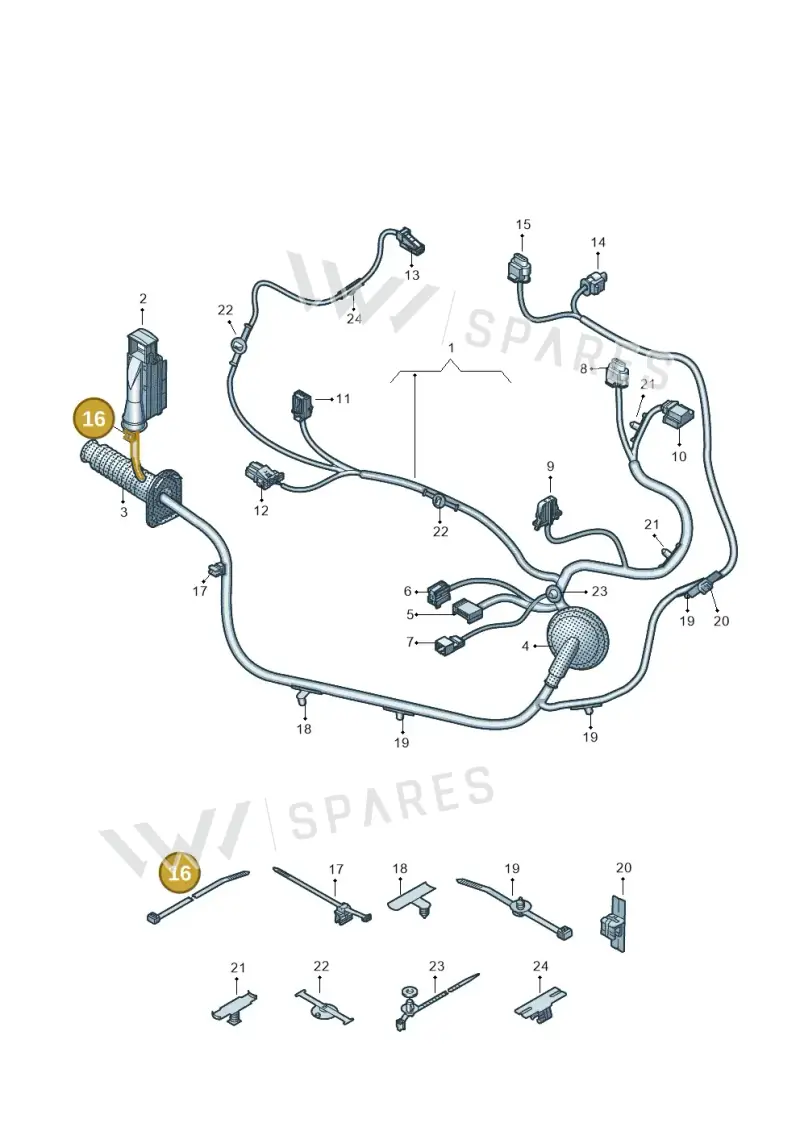 N10688001 — Audi RS6 Avant (2019-) diagram 435972370, position 16