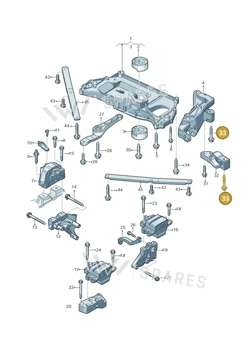 N10694701 — Audi A3 Cab. 2.0 TDI (2007-2013) diagram 412199000, position 33