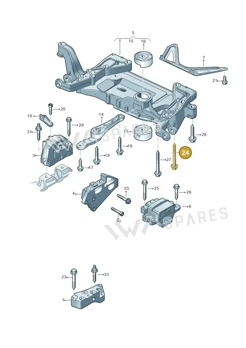 N10694701 — Audi TTS Coupe 2.0 (2010-2014) diagram 707199200, position 24