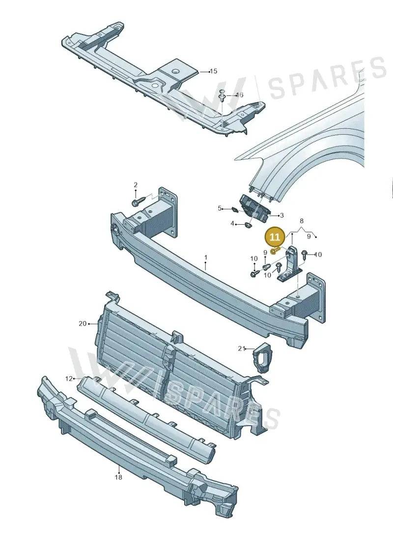 N10695301 — Audi Q7 qu. 3.0 TDI (2015-2019) diagram 859807000, position 11