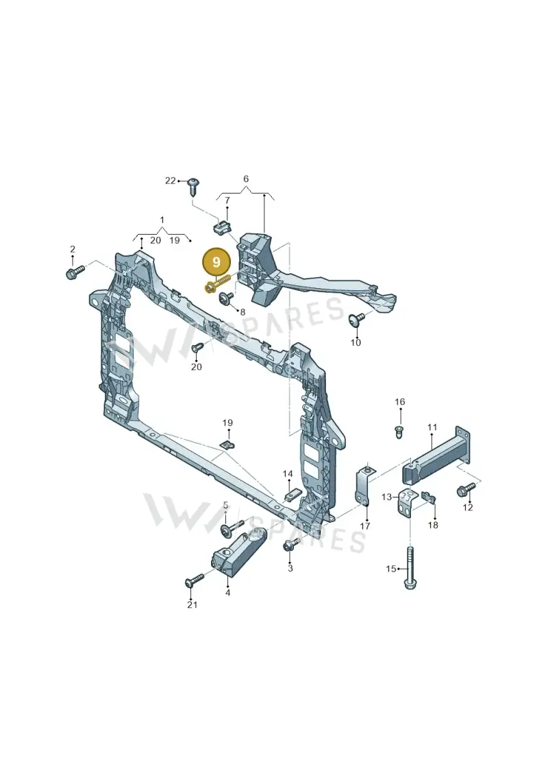N10695301 — Audi RS Q8 Quattro (2019-) diagram 429805500, position 9