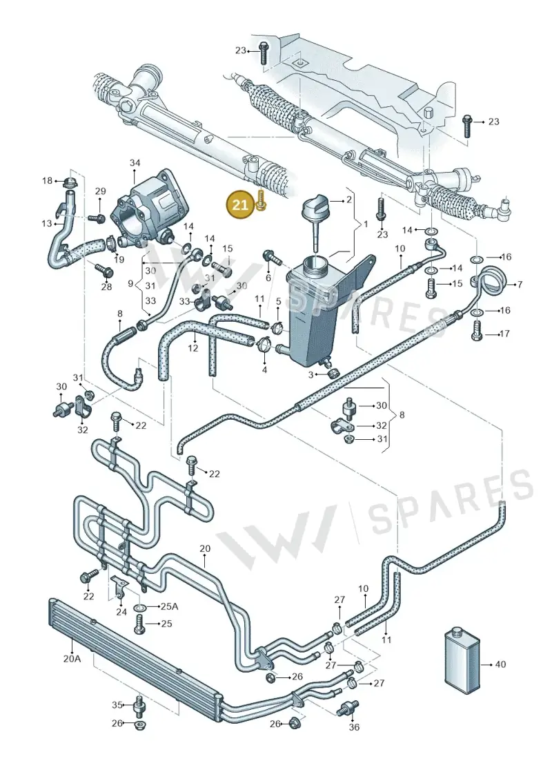 N10696502 — Audi RS4 Cabrio qu.    08> (2007-) diagram 249422700, position 21