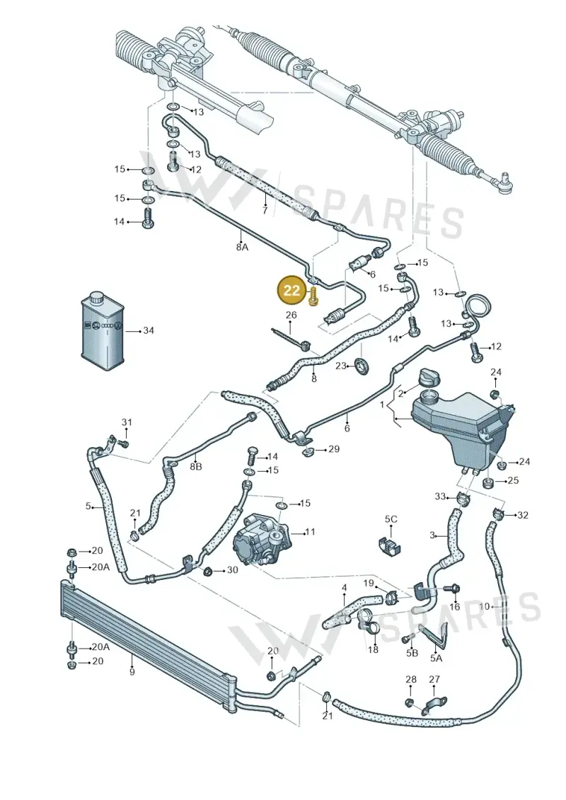 N10696502 — Audi RS6 Avant qu.5.0 (2007-2010) diagram 641422400, position 22