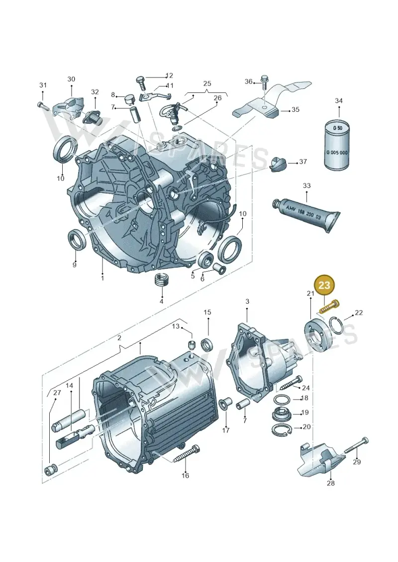 N10698301 — Audi A4/Av.qu. (1999-2001) diagram 226301600, position 23