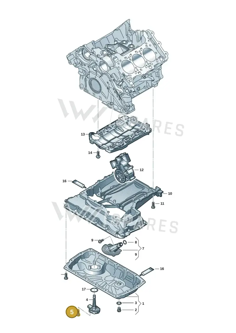 N10700201 — Audi A5 Limo 2.0 (2024-) diagram 849103191, position 5