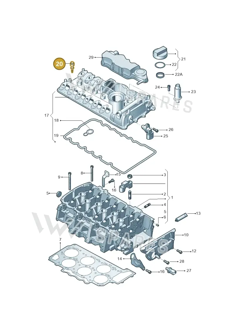 N10700203 — Audi Q6 (2022-) diagram 809103600, position 20