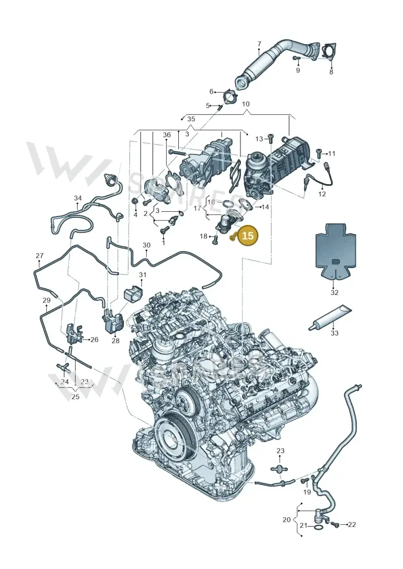 N10700203 — Audi Q8 Quattro 3,0 (2018-) diagram 896131060, position 15