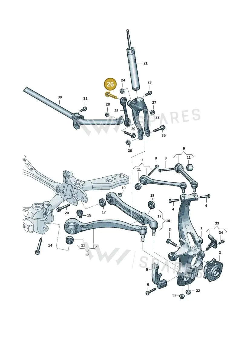 N10700401 — Audi Q6 e-tron (2023-) diagram f5s407000, position 26