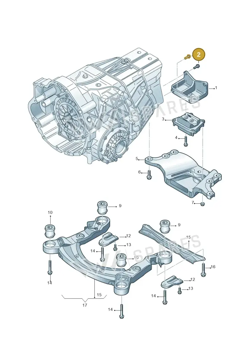 N10704601 — Audi A6 2.7 TDI (2008-2011) diagram 448399700, position 2
