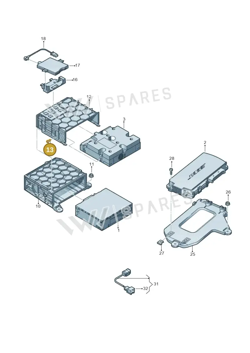 N10710501 — Audi Q3 1.4 (2012-2016) diagram 728035400, position 13