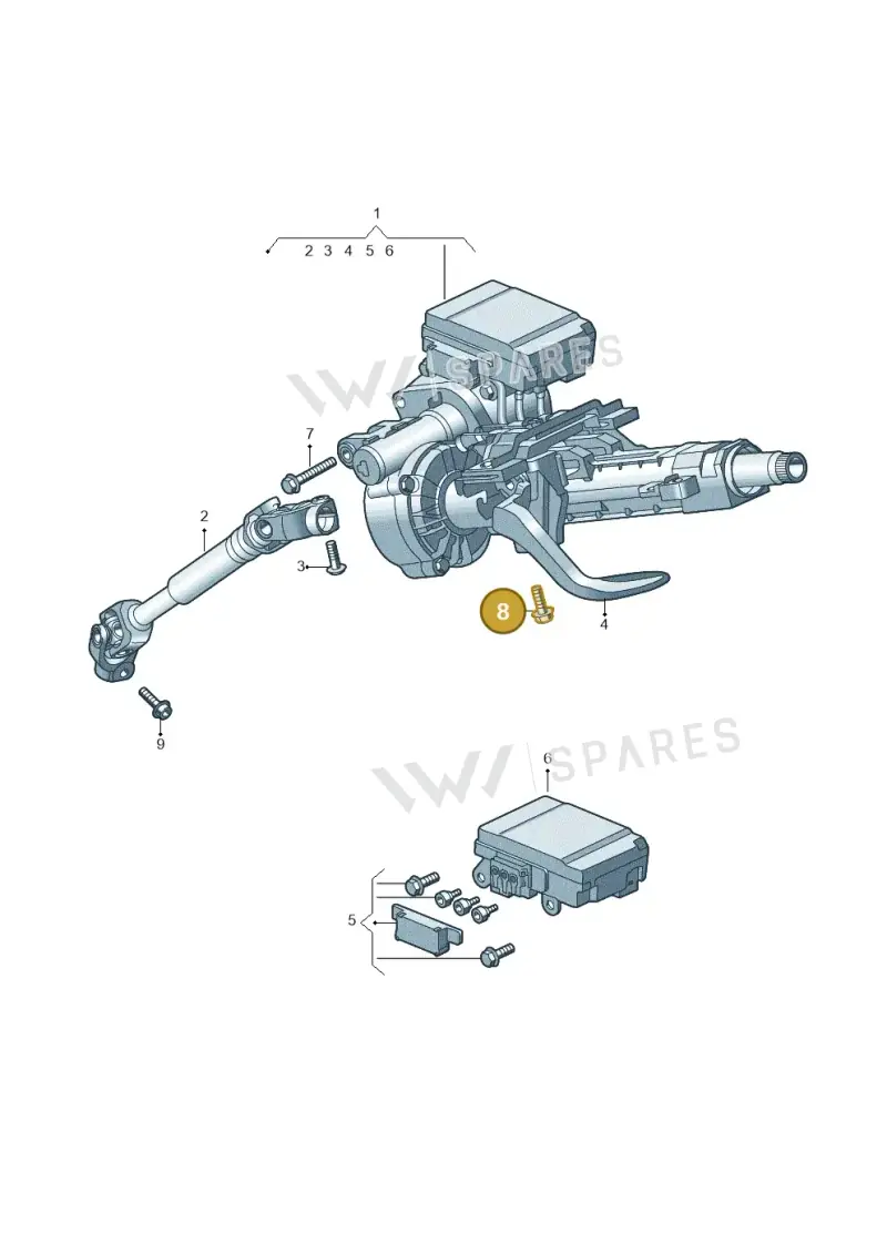 N10713502 — Audi A1 sportback 1.0 (2018-) diagram 837423200, position 8
