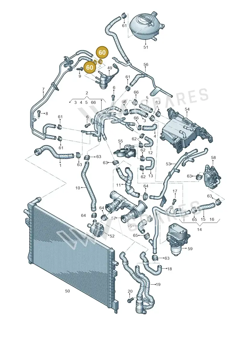 N10716001 — Audi Q3 quattro (2018-2019) diagram 745121540, position 60