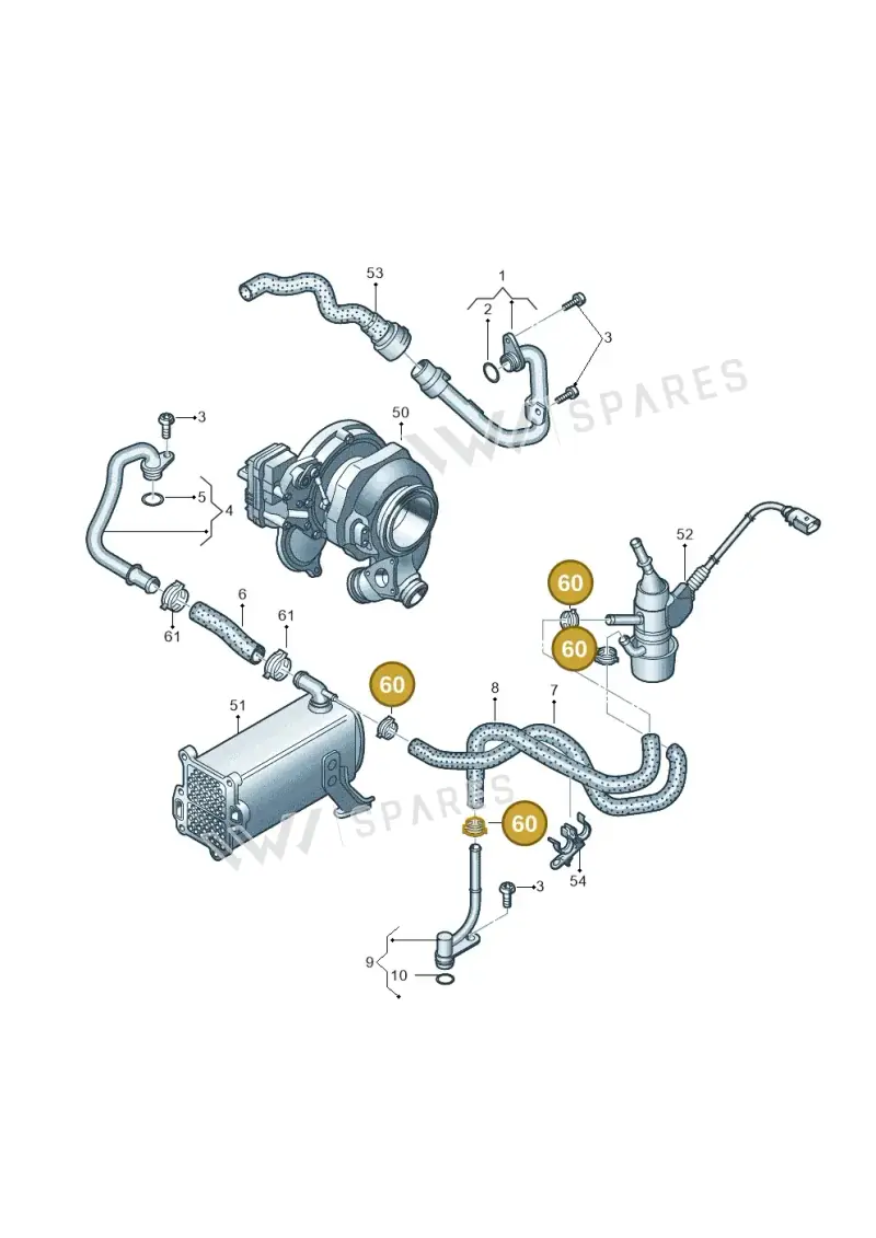 N10716001 — Audi Q8 Quattro 3,0 (2018-) diagram 859121260, position 60