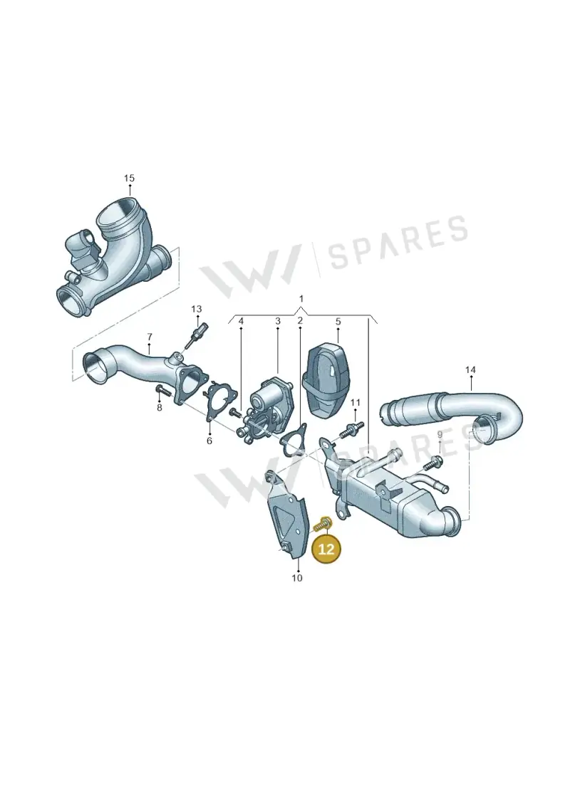 N10717001 — Audi A5 Limo 2.0 (2024-) diagram 8wk131650, position 12