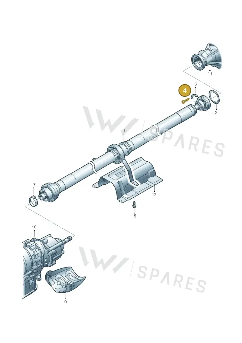 N10719001 — Audi A8L qu. 3.0 TDI (2013-2018) diagram 696521100, position 4