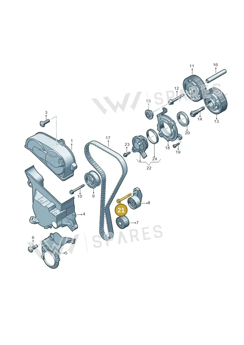 N10720402 — Audi A1 sportback 1.0 (2018-) diagram 596109031, position 21