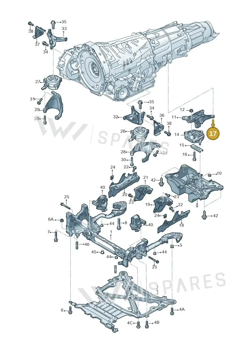 N10720402 — Audi RS Q8 Quattro (2019-) diagram 859399850, position 17
