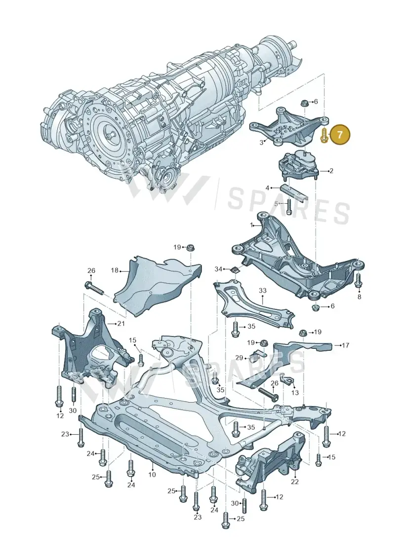 N10720402 — Audi A6 2.0 (2018-) diagram 896399700, position 7