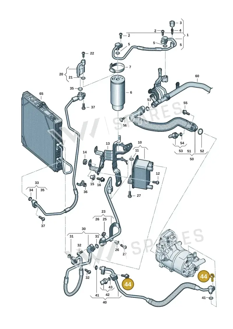 N10720901 — Audi RS e-tron GT (2020-2020) diagram 4j1260700, position 44