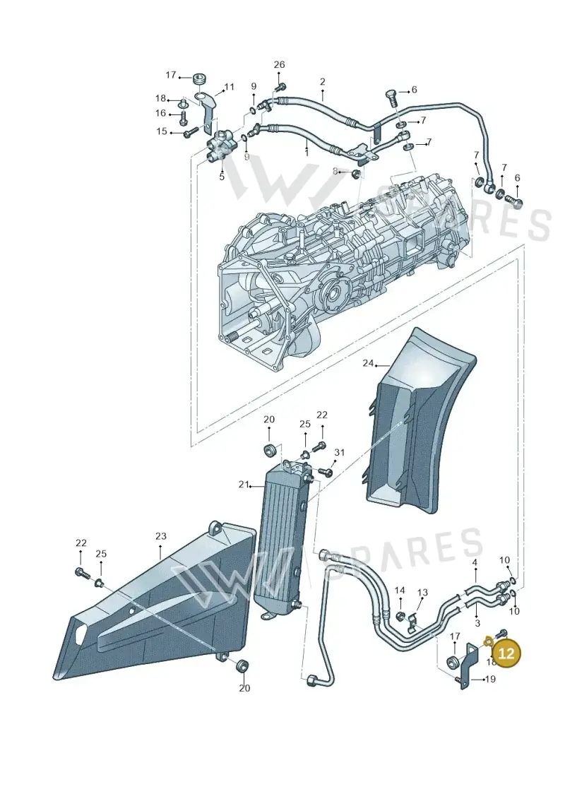 N10720901 — Audi R8 qu. 5.2 (2012-2015) diagram 618317500, position 12