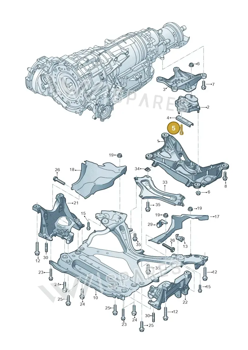 N10724701 — Audi A6 2.0 (2018-) diagram 896399700, position 5