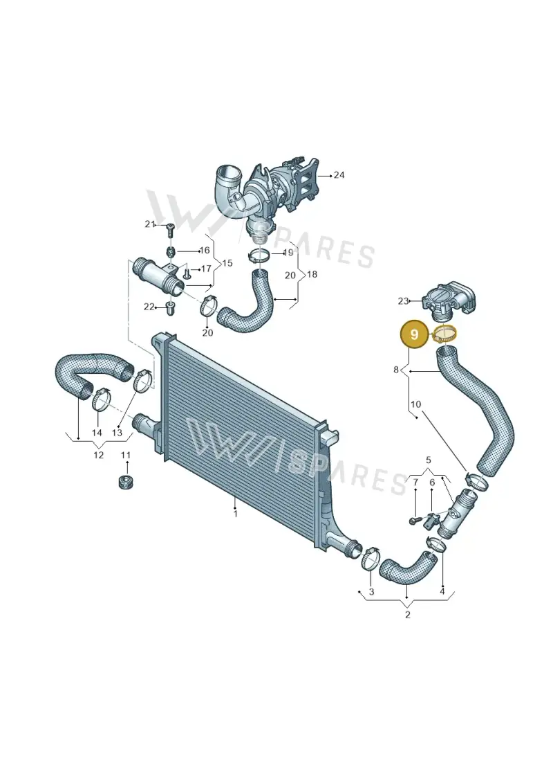 N10735201 — Audi Q8 Quattro 3,0 (2018-) diagram 859145380, position 9