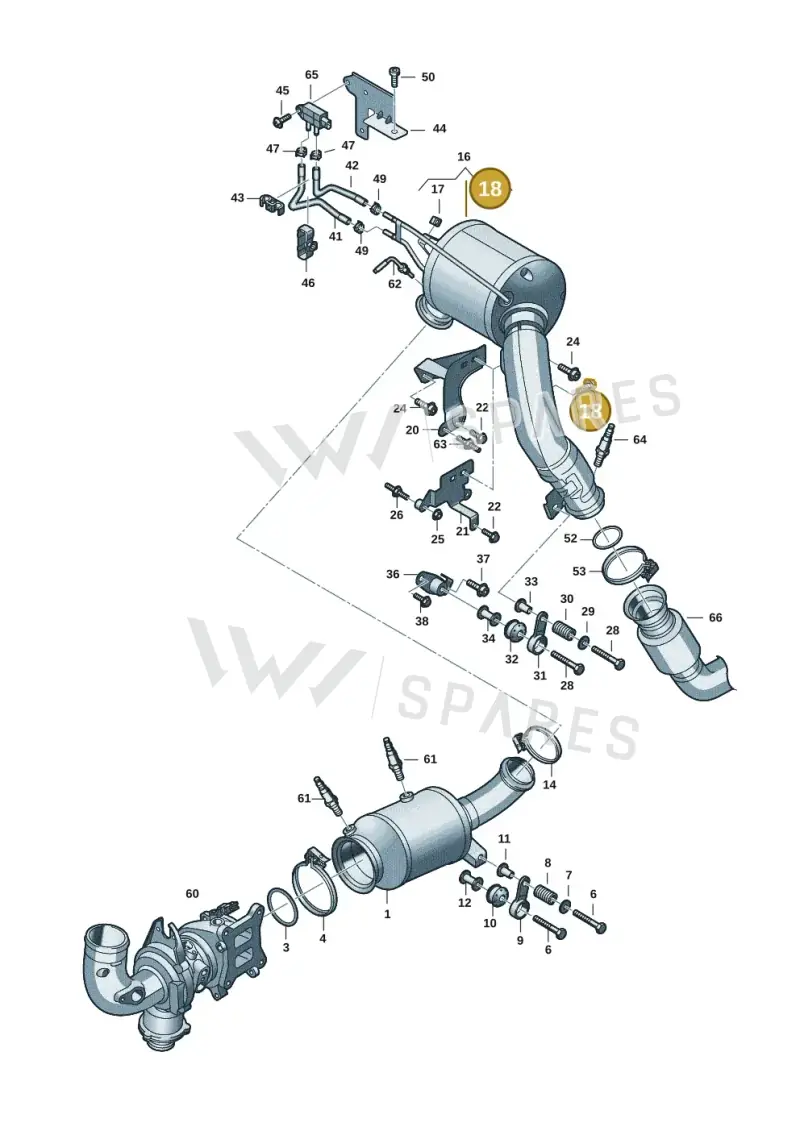 N10736701 — Audi A5 Limo 2.0 (2024-) diagram 8wk253340, position 18