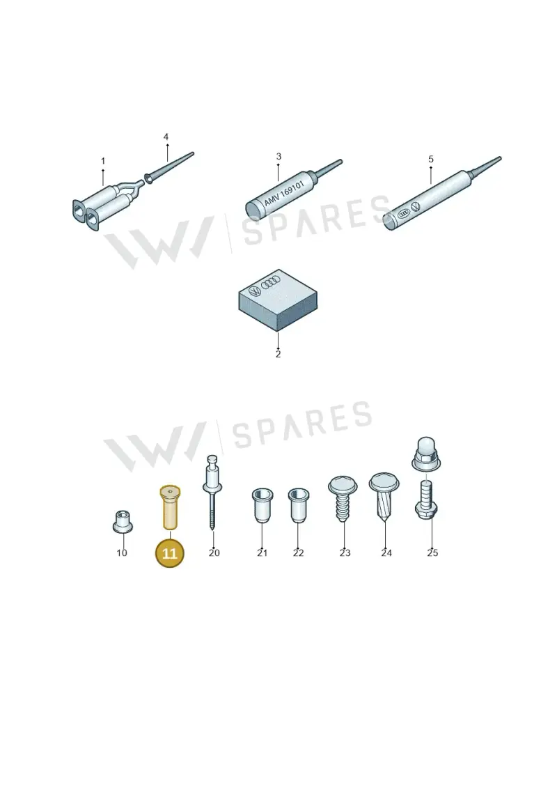 N10744101 — Audi TTS Coupe 2.0 (2010-2014) diagram 291800800, position 11