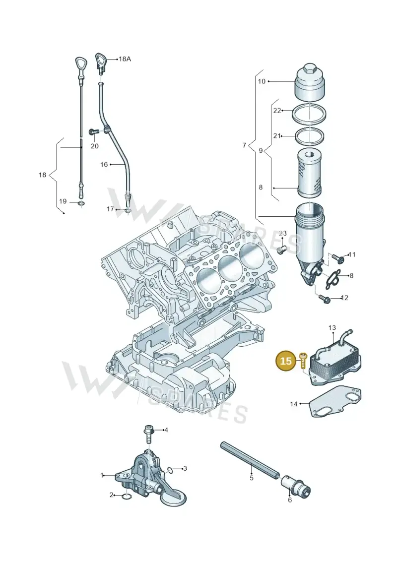 N10745101 — Audi A8L qu. 3.0 TDI (2013-2018) diagram 448115100, position 15