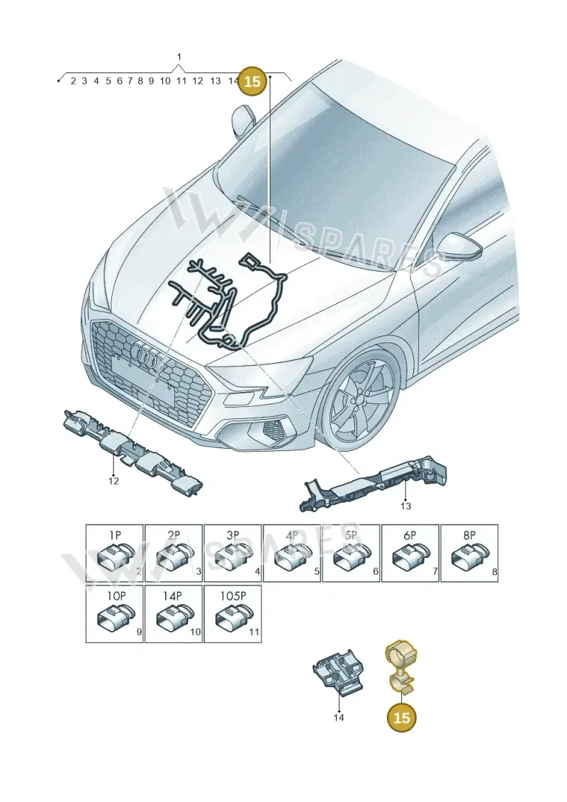 N10747701 — Audi A3 Sportback (2019-2021) diagram 596971270, position 15
