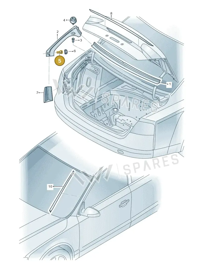 N10749901 — Audi A8L qu. 3.0 TDI (2013-2018) diagram 771853000, position 5