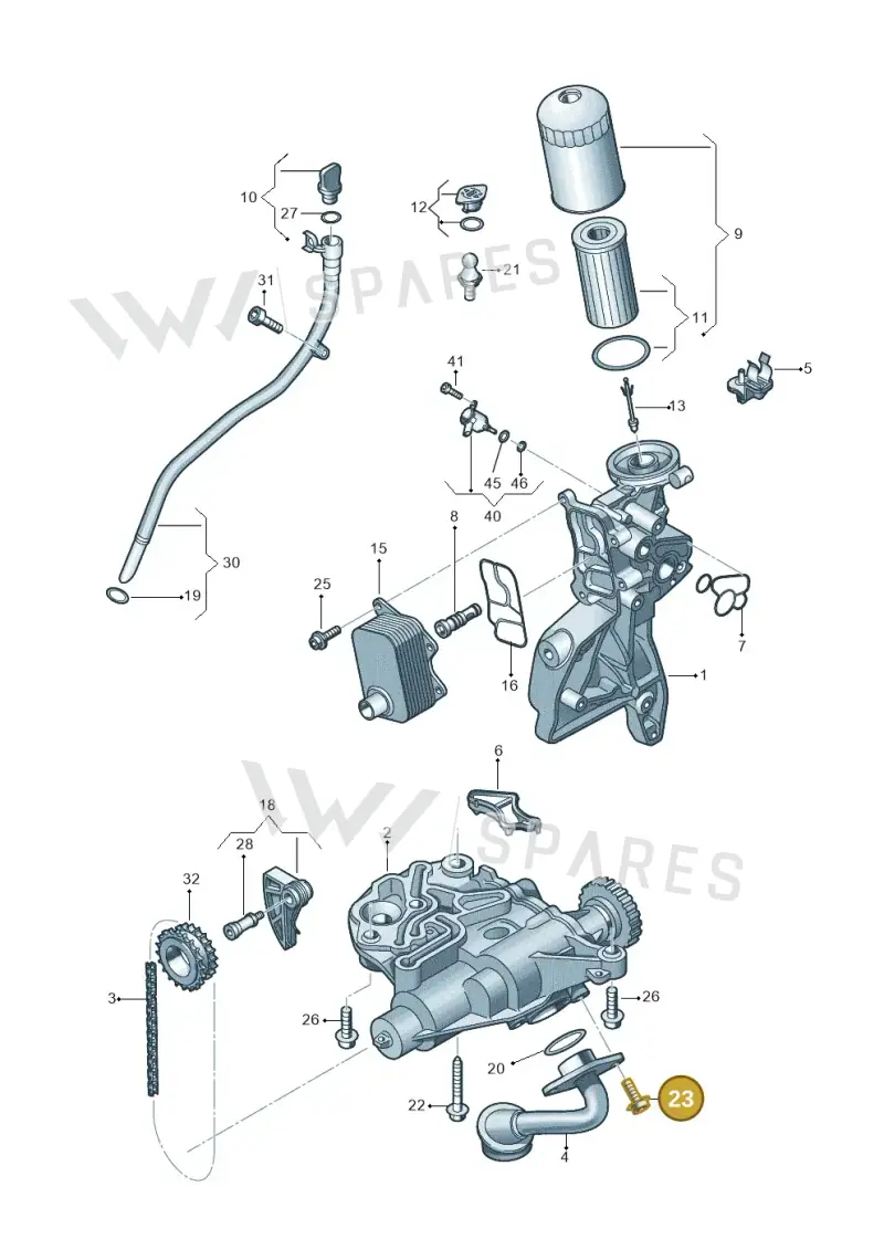 N10750001 — Audi Q8 Quattro 3,0 (2018-) diagram 850115050, position 23