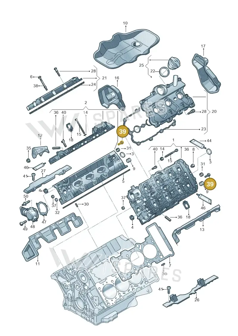 N10750101 — Audi A8L qu. 3.0 TDI (2009-2014) diagram 648103230, position 39
