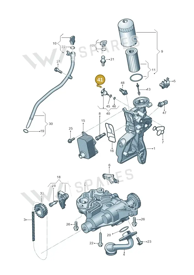 N10751201 — Audi A3 Sportback (2019-2021) diagram 848115120, position 41