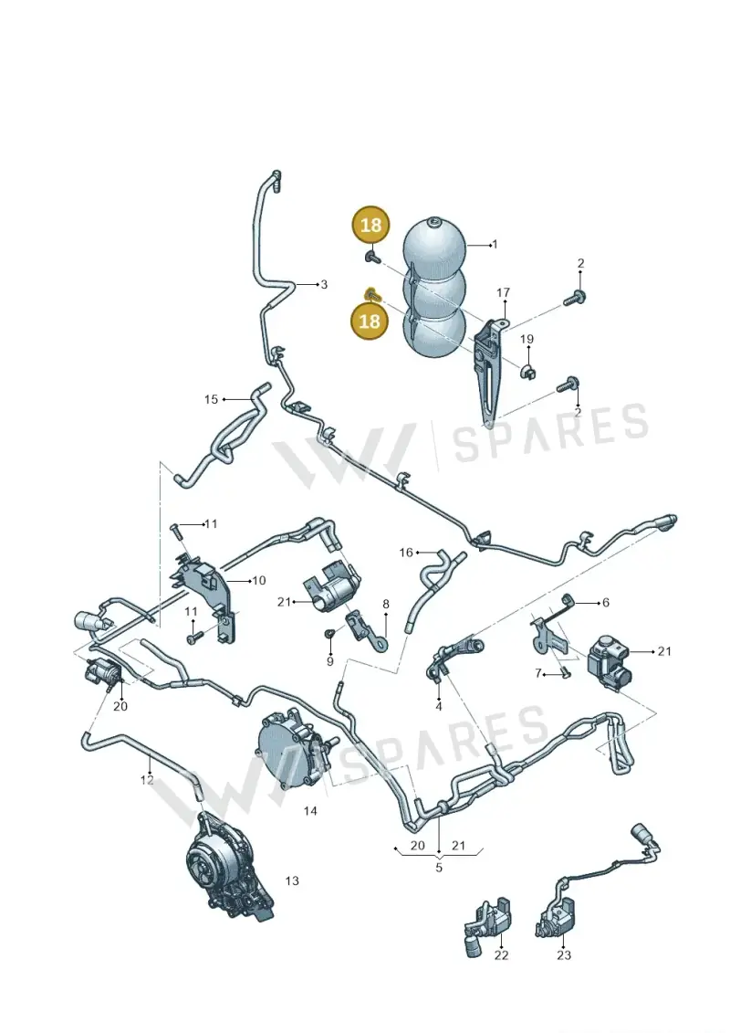 N10757101 — Audi RS Q8 Quattro (2019-) diagram 819133900, position 18