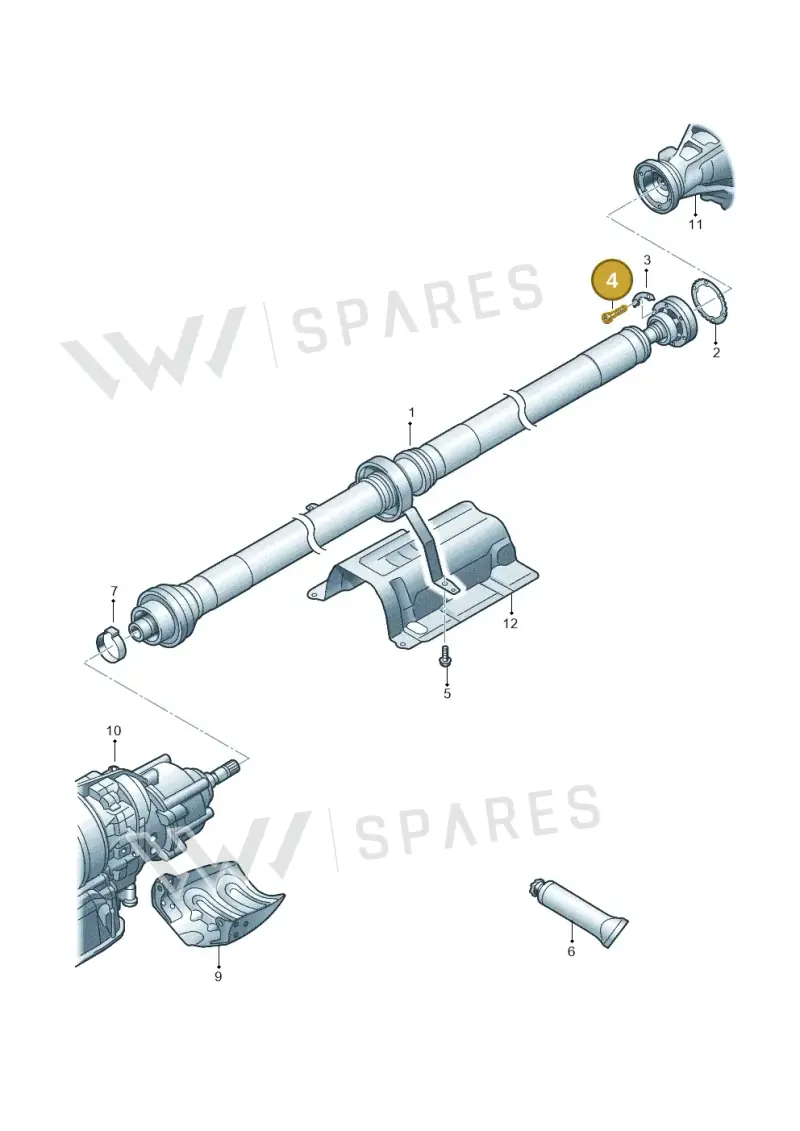 N10759901 — Audi A8L (2017-2022) diagram 838521100, position 4