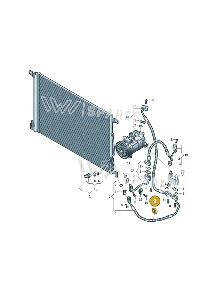 N10761201 — Audi A8L (2017-2022) diagram 838260045, position 9