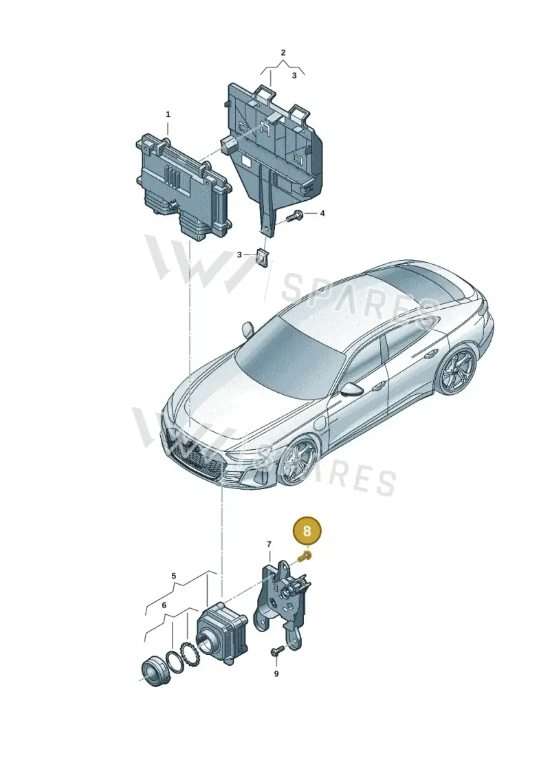 N10762601 — Audi RS e-tron GT (2020-2020) diagram 4j1907240, position 8