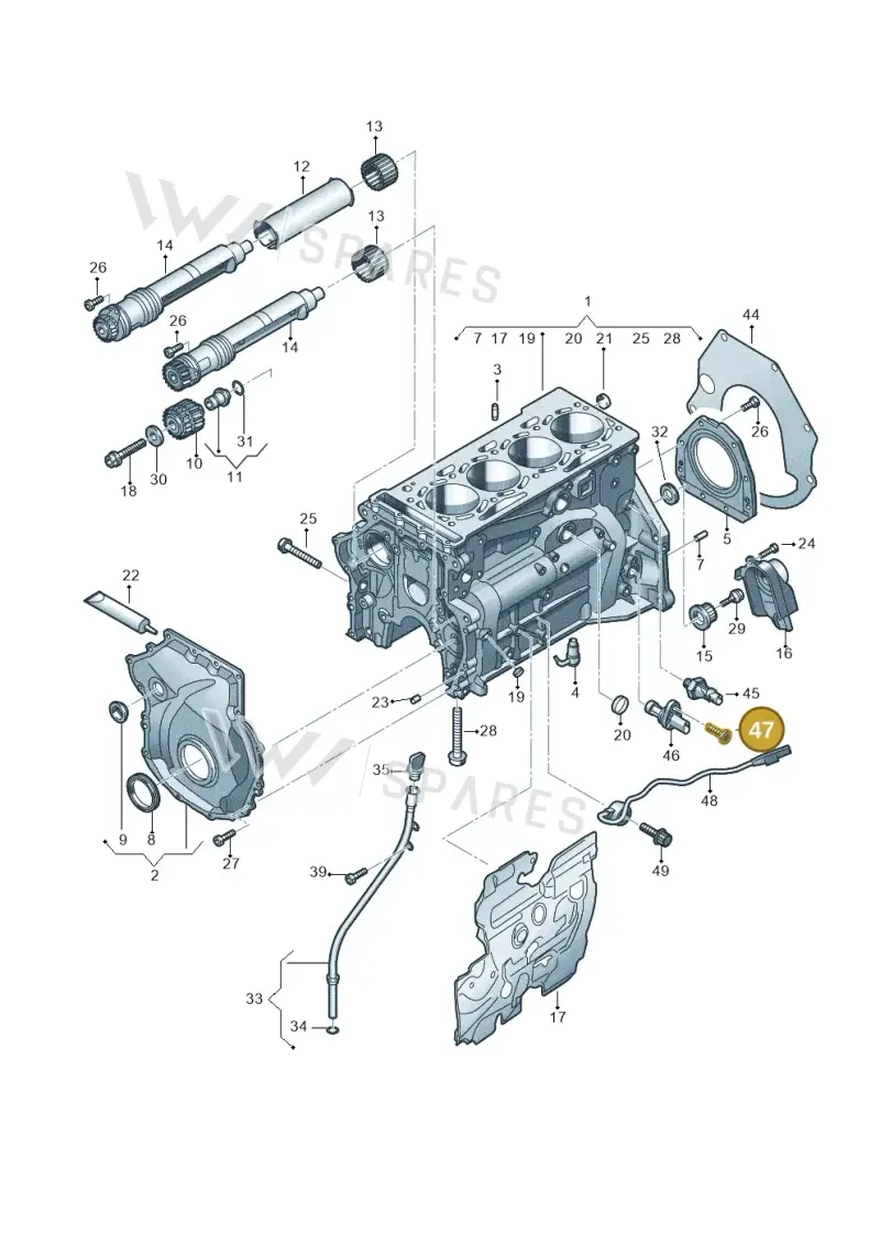 N10766201 — Audi A3 Sportback (2019-2021) diagram 849103016, position 47
