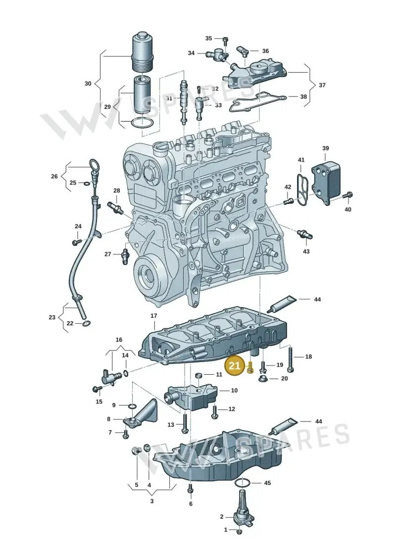 N10766301 — Audi A3 Sportback (2019-2021) diagram 596103015, position 21