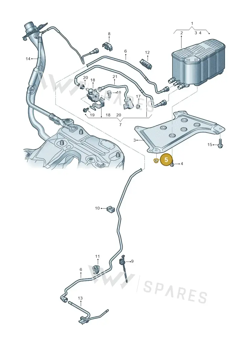 N10772801 — Audi RS6 Avant (2019-) diagram 430201840, position 5