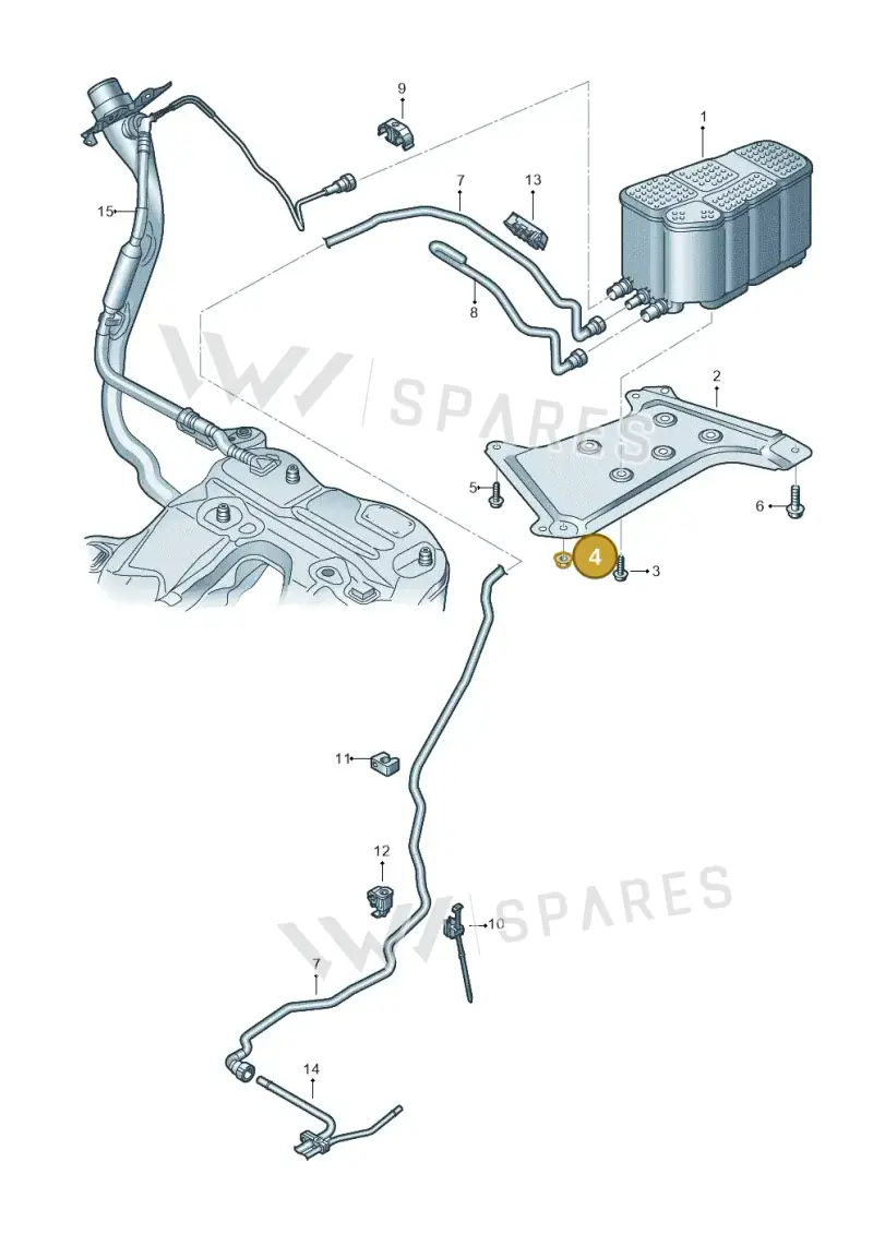 N10772801 — Audi RS6 Avant (2019-) diagram 538201830, position 4
