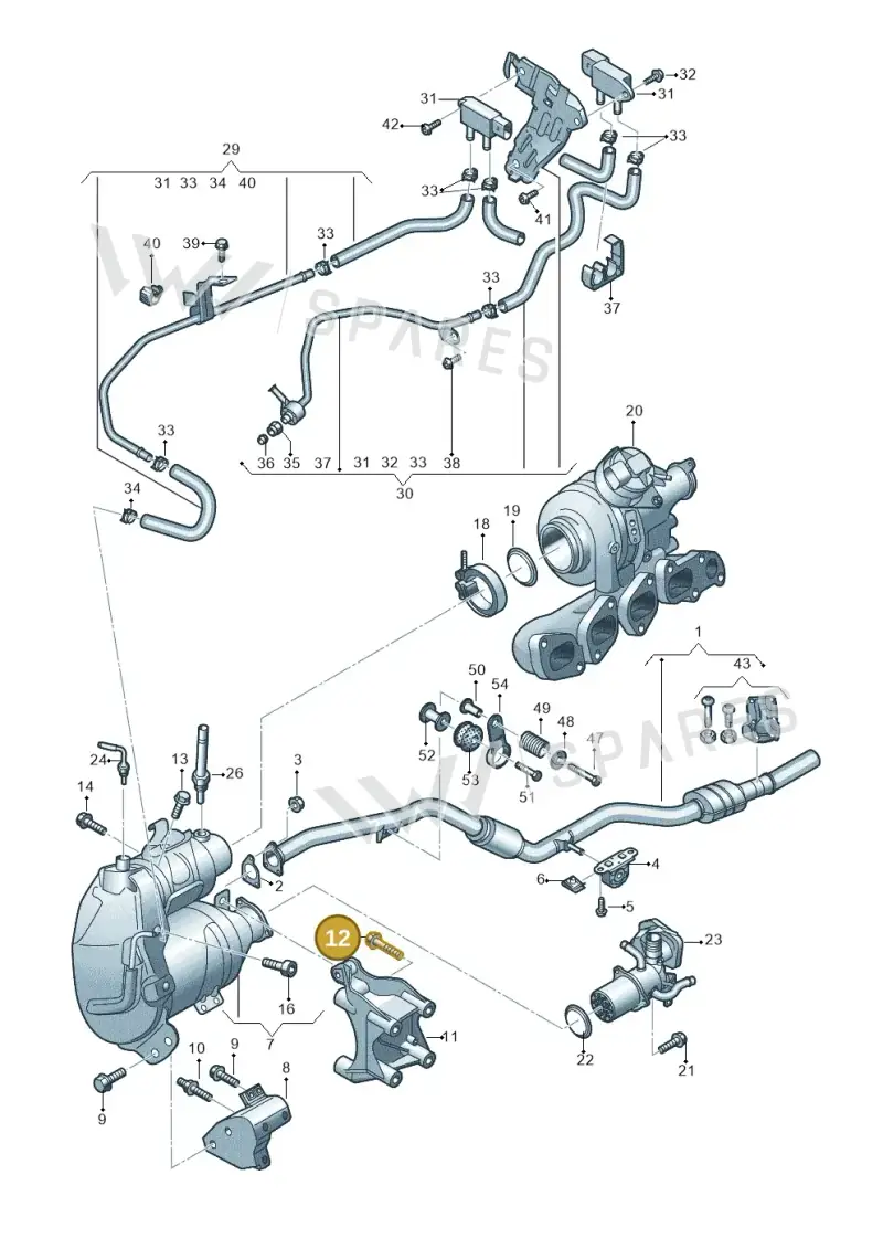 N10773801 — Audi A6 2.0 (2018-) diagram 430253610, position 12
