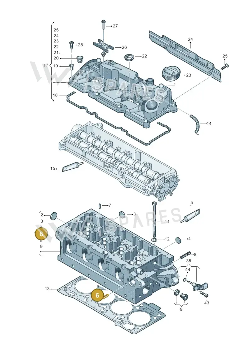 N10774801 — Audi A6 2.0 (2018-) diagram 597103510, position 6