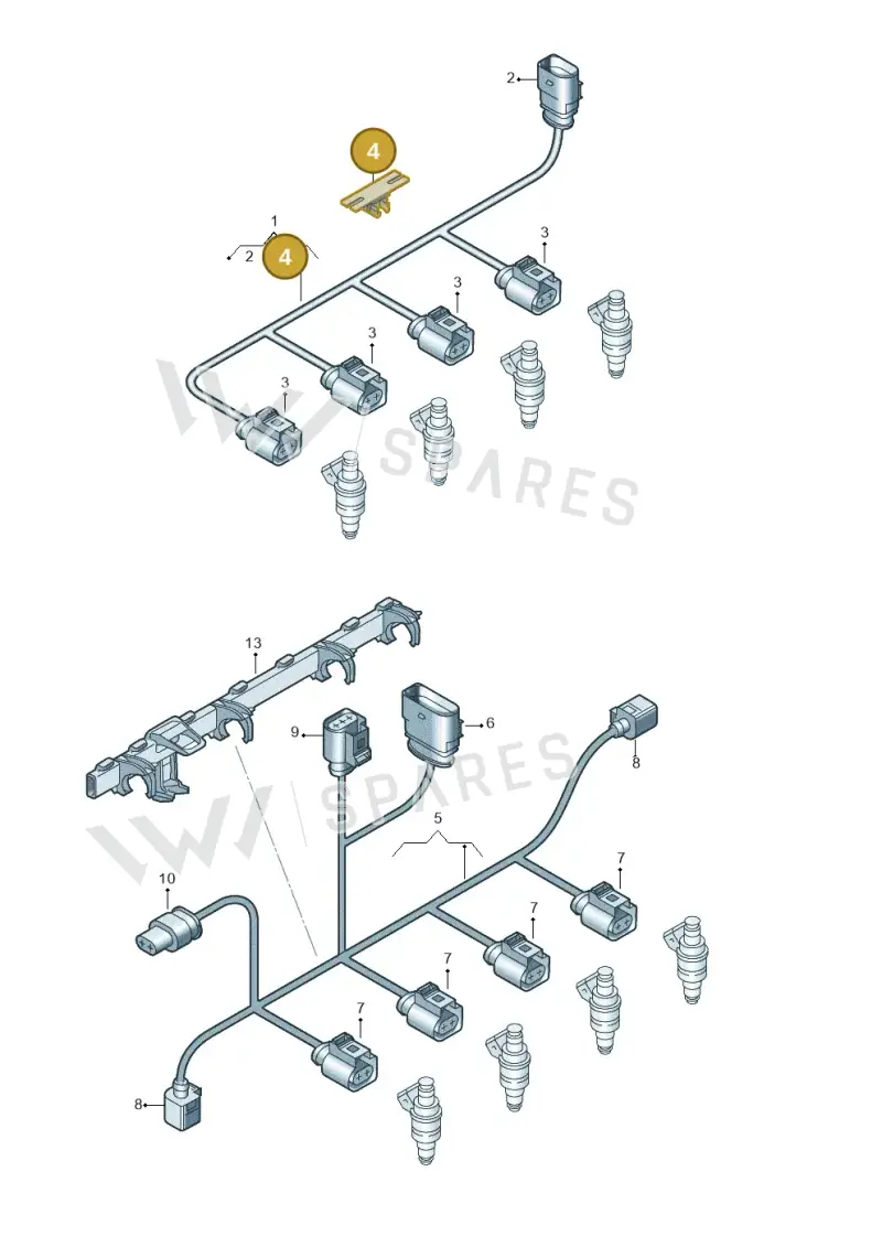 N10775801 — Audi A3 Sportback (2019-2021) diagram 859971040, position 4